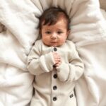 Organic Cotton Baby Boy Clothes with Fold-Over Mittens for Newborn Safety