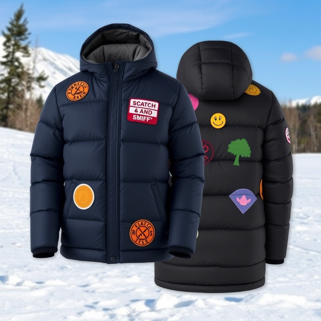 Reversible Puffer Jackets with Interactive Scratch-and-Sniff Patches: A New Era in Children’s Fashion