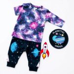 Themed Children’s Clothing Sets (Space/Safari) with Educational Patches