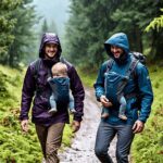 Waterproof Men’s Jackets with Detachable Kids’ Carrier Compatibility