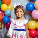 Personalized Birthday Dresses with Custom Embroidery Name Options