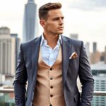 Convertible 3-Piece Suits with Detachable Vest for Versatile Styling