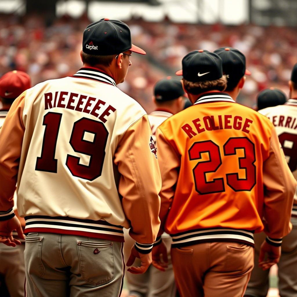 Vintage Baseball Jackets with Number Customization for Team Spirit