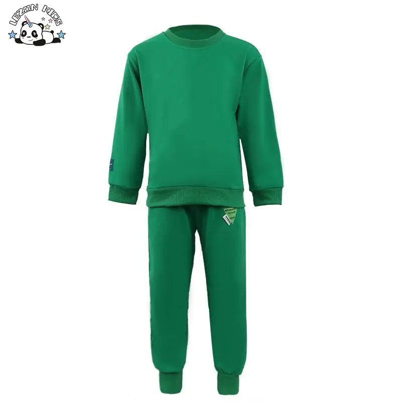 OEM Customizable Sports Sweatshirt Boy Clothing Set