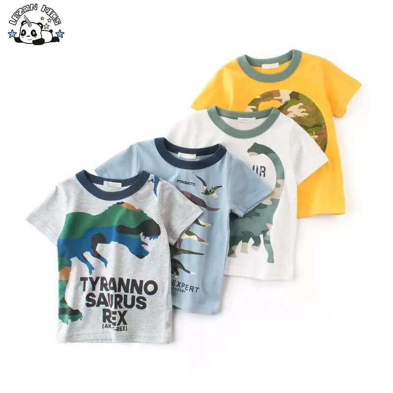 Cute Companions: 100% Cotton Printed T-shirts for Boys