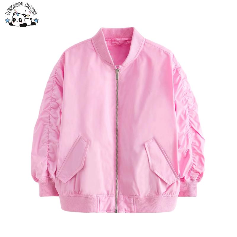 Custom Designs Fall Winter Waterproof Girls Water Resistant Bomber Jacket