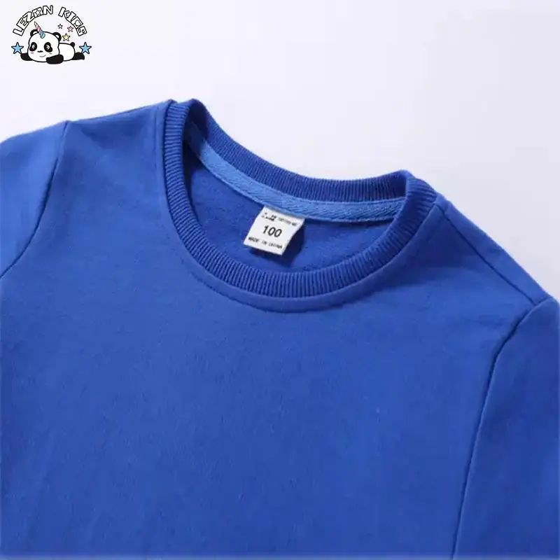 Customizable Children Sweatshirt Custom Navy Blue Sequin Planet Korean Sweatshirt