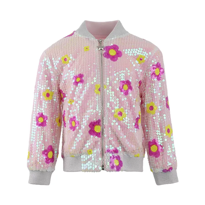 Custom Girls Sequin Daisy Jacket