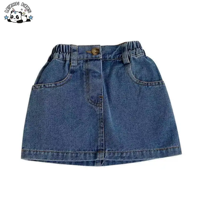 Customizable Factory Direct Price Young Sexy Summer Short Denim Cool Mini Girls Skirts for 2-14 Year Old