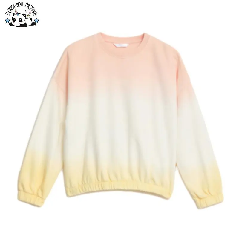 Customizable Hot Sale Comfortable Girls Cotton Sweatshirt Hoodie Girls Autumn Pullover