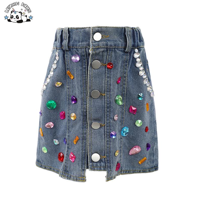 OEM Custom Design A-Line Children Denim Skirt