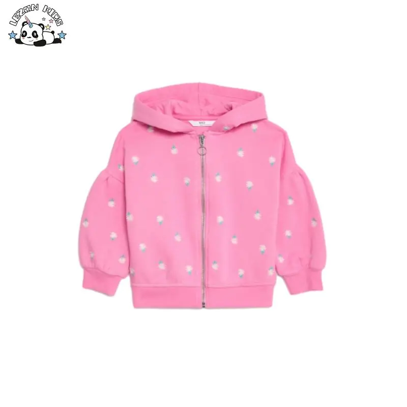 Custom Designs Trendy Zipper Hoodie with Hood Boys Girls Kids Jacket for Fall