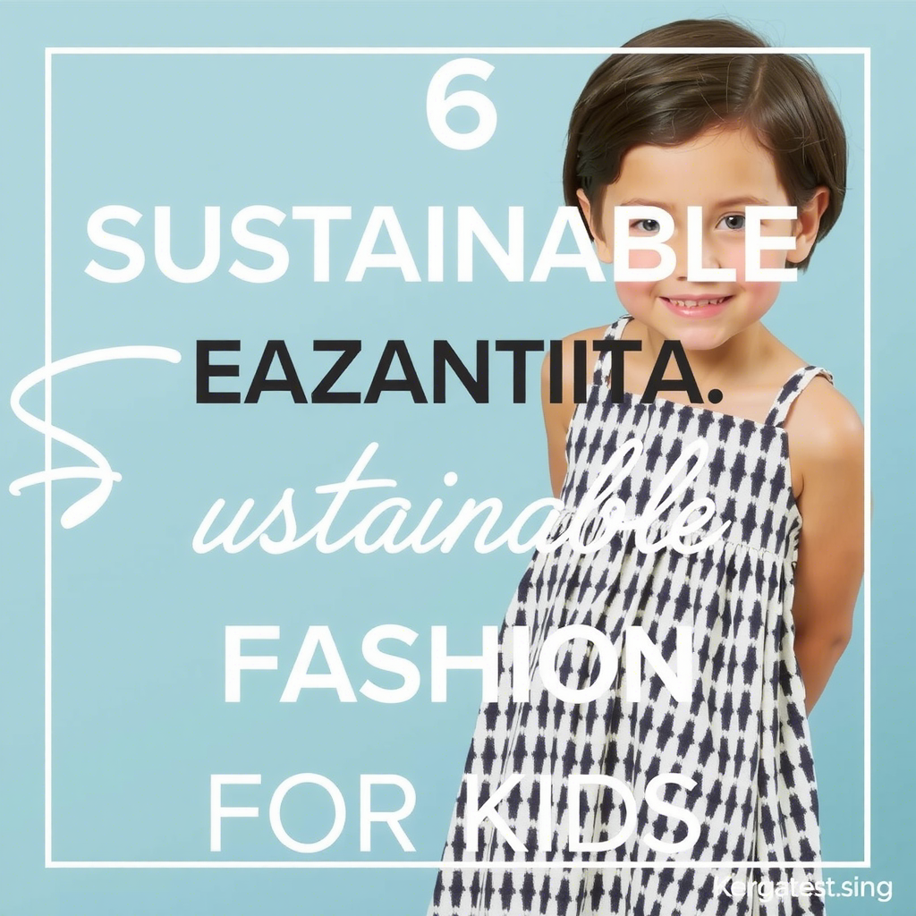 Sustainable fashion ideas for kids, including eco-friendly clothing and accessories