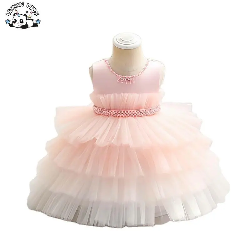 Children’s Dress Cake Princess Dress Girl Baby’s First Birthday Party Girls Dress