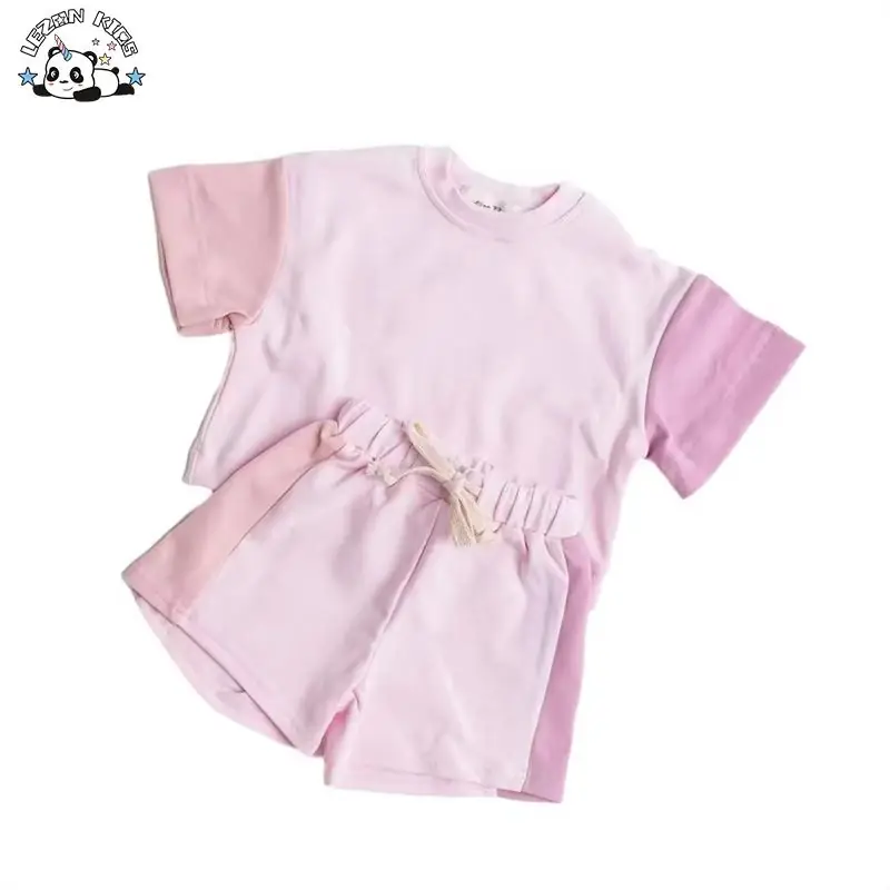 New Style Girls 2-Piece Set Short Sleeve T-Shirt and Shorts