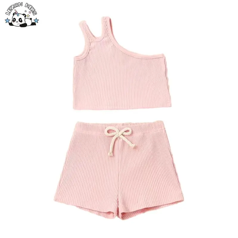 Factory Direct Price Custom Sleeveless and Shorts Hip Hop Girls Clothing Sets Cute for Sports