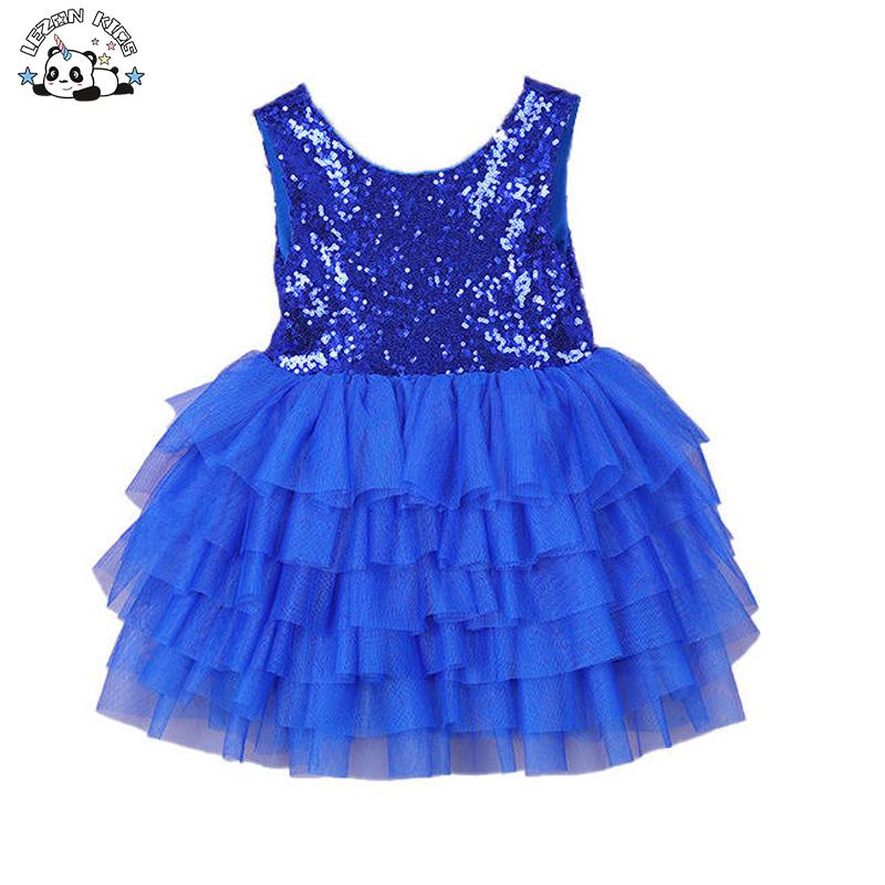 New Arrival Custom Sleeveless Bow Girls Sequins Dress Tulle Dress