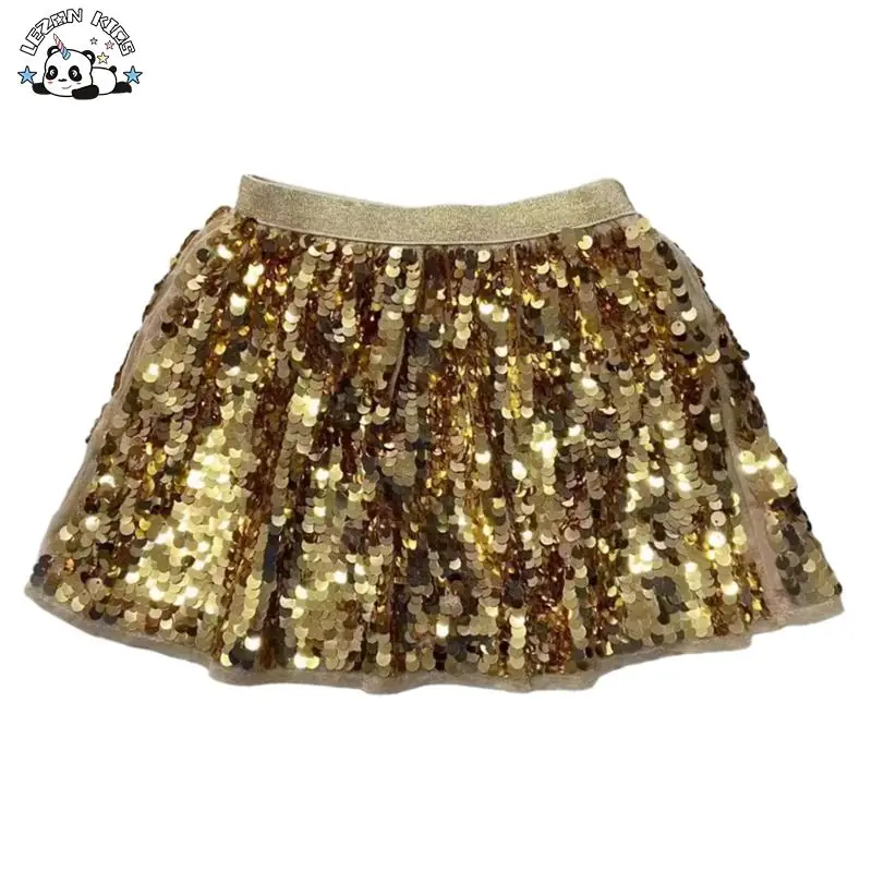 Customize Designs Stylish Girls Sequin Skirt