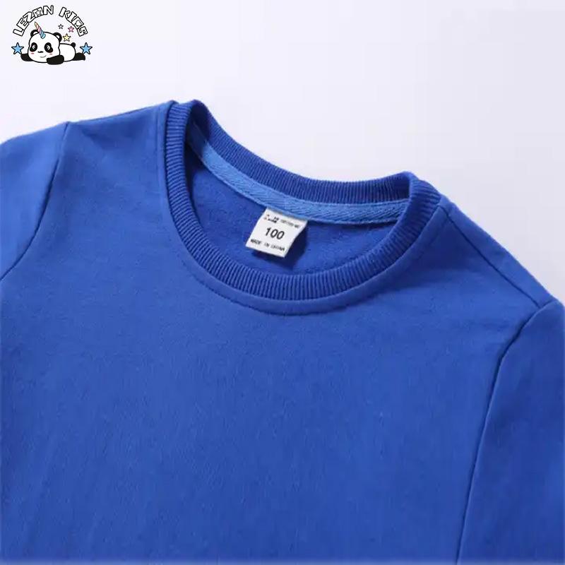 Customizable Children Sweatshirt Custom Navy Blue Sequin Planet Korean Sweatshirt