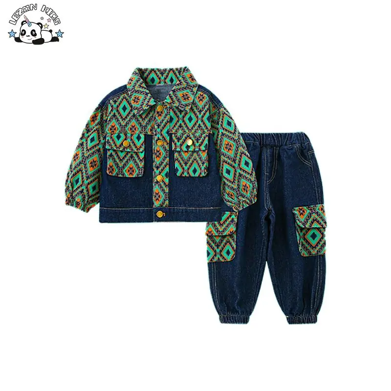 Custom Boys Clothing Sets Comfortable Denim Boy Set