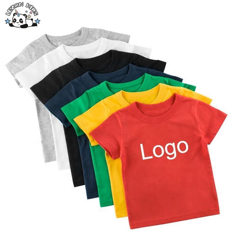 100% Cotton Solid Color Blank Kids T-shirt