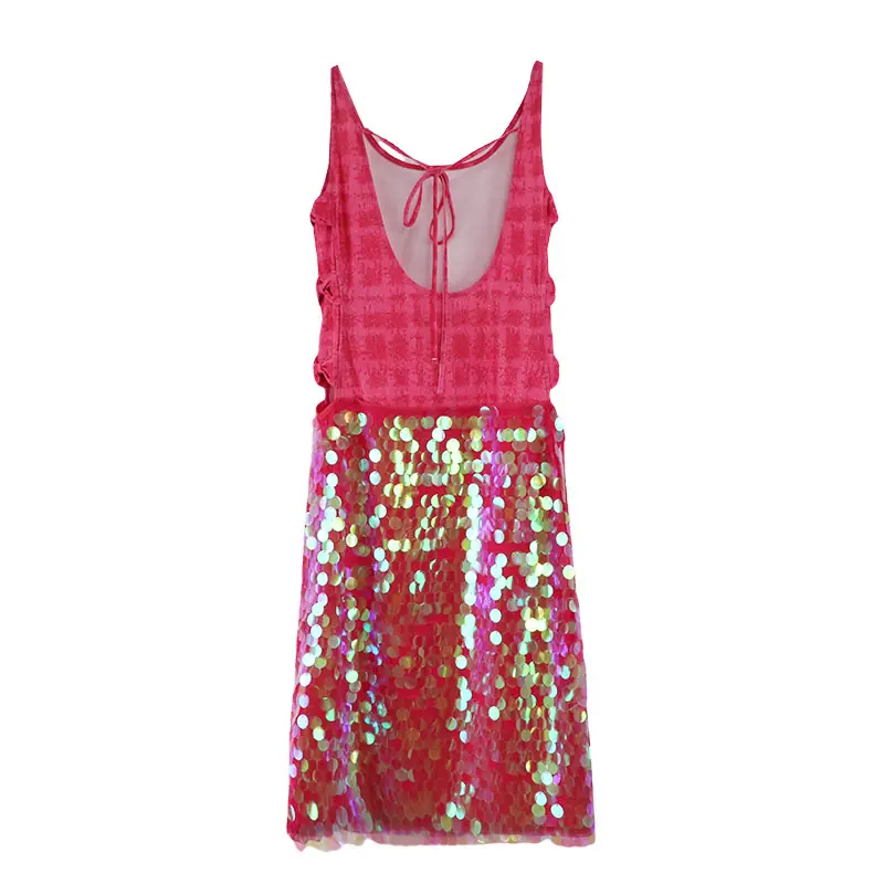 Girls’ Sequin-Patched Sleeveless Sundress