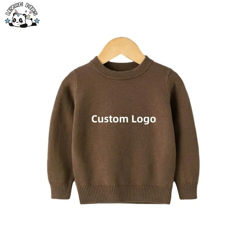 Customizable High Quality Custom Blank Custom O Neck Pullover Kids Girls Boys Sweater for Winter