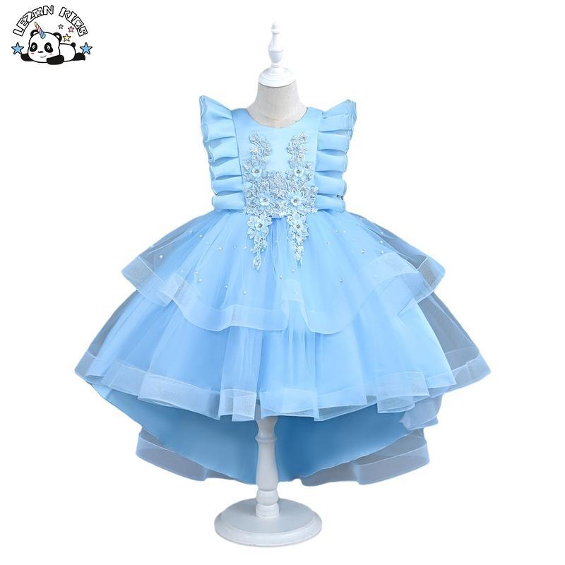 Customizable New High-end Sleeveless Flower Decoration Party Children’s Clothing Girls Dress