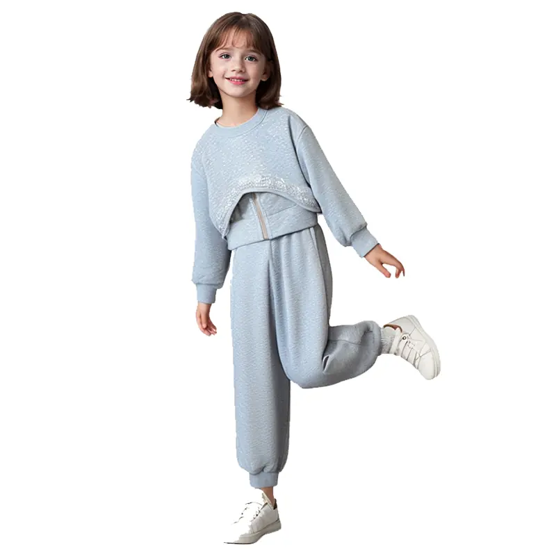 Custom Girls Sweatshirt Casual 3-Piece Set